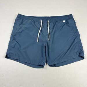 Pantone Saint Barth Swim Trunks Mens XXL Blue Lined Quick Dry Drawstring Shorts